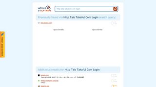 
                            10. Http Tais Takaful Com Login - STSoftware Whois