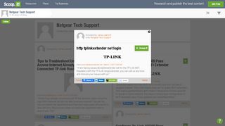 
                            7. http tplinkextender net login | Netgear Tech Su... - Scoop.it