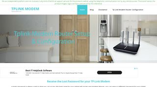 
                            10. http //tplinkmodem.net/ | TP-Link WiFi Modem Router Setup