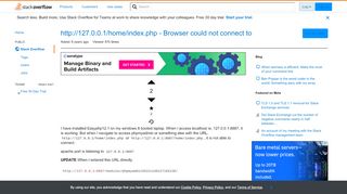 
                            3. http://127.0.0.1/home/index.php - Browser could not connect to ...