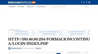 
                            13. http://186.46.86.234/formacioncontinua/login/index.php | Trámites ...