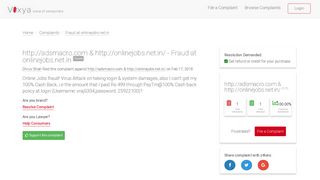 
                            7. http://adsmacro.com & http://onlinejobs.net.in/ - Fraud at ... - Voxya