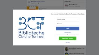 
                            10. http://bct.comperio.it/ - Biblioteche Civiche Torinesi | Facebook