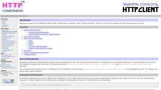 
                            4. HttpClient - HttpClient Authentication Guide - HC Apache