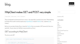 
                            6. HttpClient makes GET and POST very simple - Jayway