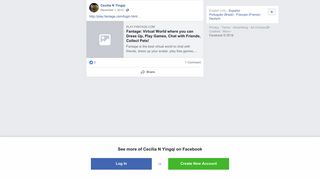 
                            10. http://play.fantage.com/login.html?time=1... - Cecilia N ... - Facebook