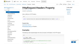 
                            2. HttpRequest.Headers Property (System.Web) | Microsoft Docs