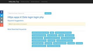 
                            12. Https apps k12els login login php Search - InfoLinks.Top