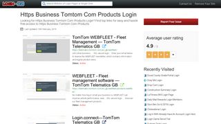 
                            9. Https Business Tomtom Com Products Login