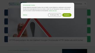 
                            5. HTTPS everywhere – Chrome markiert HTTP-Webseiten als unsicher