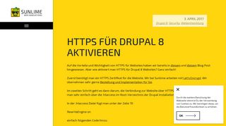 
                            6. HTTPS für Drupal 8 aktivieren - Sunlime Web Innovations