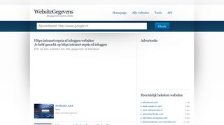 
                            8. Https intranet espria nl inloggen - WebsiteGegevens