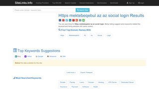 
                            10. Https mektebeqebul az az social login Results For Websites Listing