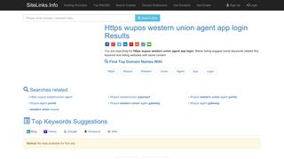 
                            8. Https wupos western union agent app login Results For Websites Listing