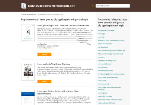 
                            4. https www ecom immi gov au elp app login - Fillable & Printable Top ...