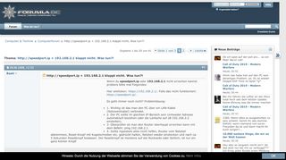 
                            4. http://speedport.ip + 192.168.2.1 klappt nicht. Was tun - Forumla.de