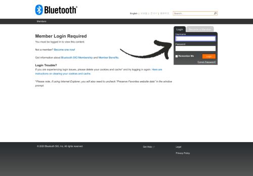 
                            4. https://www.bluetooth.org/login/