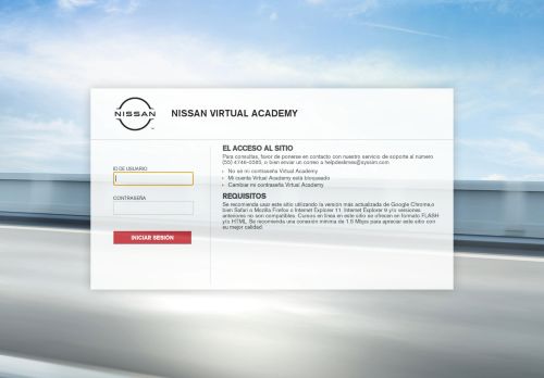 Nissan Virtual Academy Mx Main Login