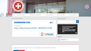 
                            6. http://web.minsal.cl/AUGE_INTRODUCCION - Hospital de Urgencia ...