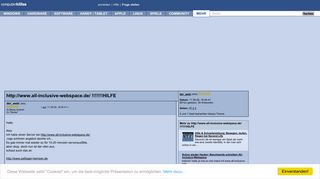 
                            4. http://www.all-inclusive-webspace.de/ !!!!!!!HILFE - Computerhilfen.de