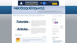 
                            10. http://www.itswapshop.com | Where IT information flows freely...