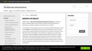 
                            9. HTW-Berlin: Serviceportal des Fachbereichs 1: WebDAV mit MacOS