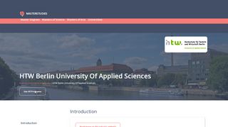 
                            12. HTW Berlin University Of Applied Sciences in Germany - Master ...