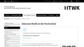 
                            6. HTWK Leipzig ITSZ - IT-Servicezentrum Eduroam WLAN einrichten