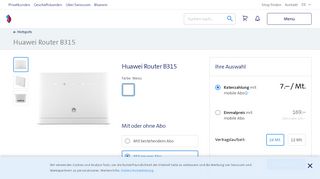 
                            4. Huawei B315 Router | Swisscom