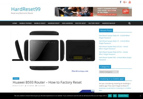 
                            6. Huawei B593 Router - How to Factory Reset - HardReset99