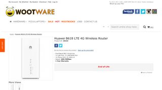 
                            12. Huawei B618 LTE 4G Wireless Router - Wootware