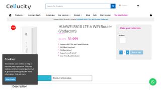 
                            13. HUAWEI B618 LTE-A WiFi Router (Vodacom) | Cellucity Online Shop