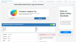 
                            4. Huawei B660 Default Router Login and Password - Clean CSS