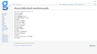 
                            10. Huawei B683 Quick installation guide - Imaginet FAQ