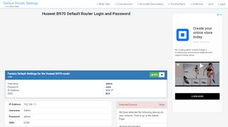 
                            9. Huawei B970 Default Router Login and Password - Clean CSS