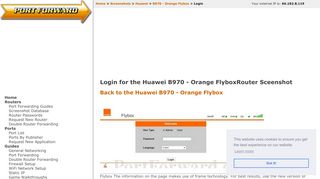 
                            8. Huawei B970 - Orange Flybox Login Router Screenshot - ...