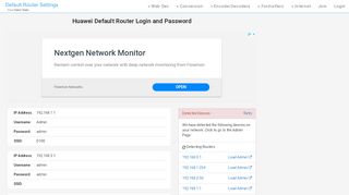 
                            12. Huawei Default Router Login and Password - Clean CSS