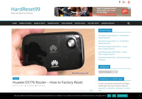 
                            11. Huawei E5776 Router - How to Factory Reset - HardReset99