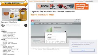 
                            11. Huawei E8231 Login Router Screenshot - PortForward.com