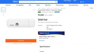 
                            12. Huawei E8231/E8231s-1 Data Card - Huawei : Flipkart.com