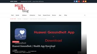 
                            5. Huawei Gesundheit / Health App Download - Huawei.Blog