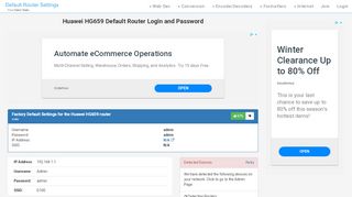 
                            7. Huawei HG659 Default Router Login and Password - Clean CSS