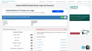 
                            2. Huawei HG8245 Default Router Login and Password - Clean CSS