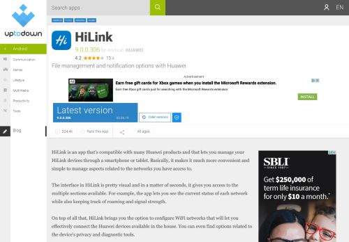 
                            11. Huawei HiLink 8.0.6.302 for Android - Download