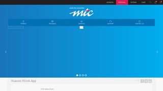 
                            8. Huawei Hilink App - Pages | MTC - Make the Connection