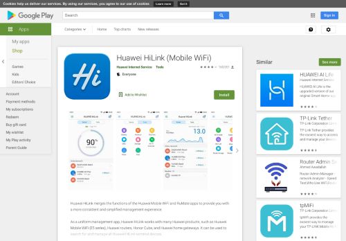 
                            9. Huawei HiLink (Mobile WiFi) - Google Play のアプリ