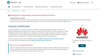 
                            12. Huawei :: Pearson VUE