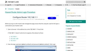 
                            5. Huawei Router Admin Login Procedure - 19216811.live
