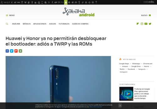 
                            12. Huawei y Honor ya no permitirán desbloquear el bootloader: adiós ...