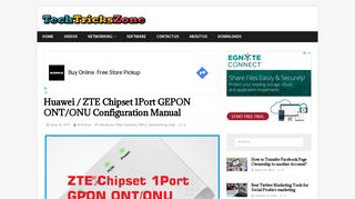 
                            2. Huawei / ZTE Chipset 1Port GEPON ONT/ONU Configuration Manual